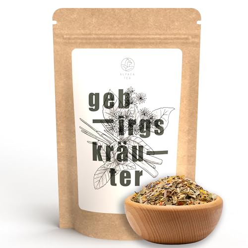 Alpaca Tea | lose Kräuterteemischung | wiederverschließbar (Gebirgskräuter, 100g) von Alpaca Tea