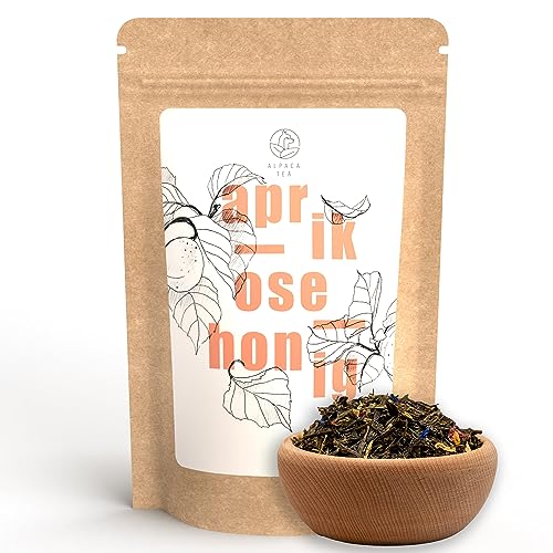 Alpaca Tea | Grünteemischung | lose | wiederverschließbar (Aprikose Honig, 100g) von Alpaca Tea