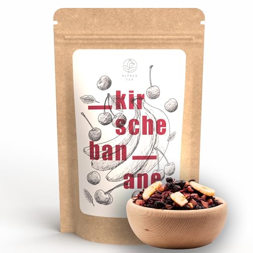 Alpaca Tea | Kirsch Banane | aromatisierte Früchteteemischung | lose | wiederverschließbar (100g) von Alpaca Tea