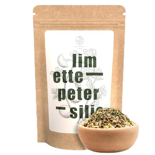 Alpaca Tea | lose Kräuterteemischung | wiederverschließbar (Limette Petersilie, 100g) von Alpaca Tea