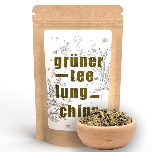 Alpaca Tea | Lung Ching | chinesischer Grüntee | lose | wiederverschließbar (100, Gramm) von Alpaca Tea