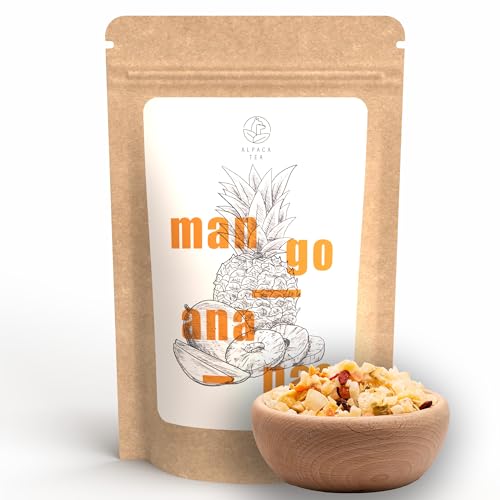Alpaca Tea | Mango Ananas | natürlich aromatisierte Früchteteemischung | lose | wiederverschließbar (100g) von Alpaca Tea
