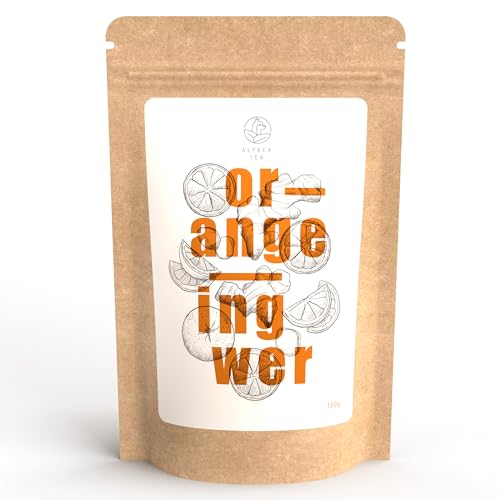 Alpaca Tea | Orange Ingwer | Früchteteemischung | lose | wiederverschließbar (100g) von Alpaca Tea