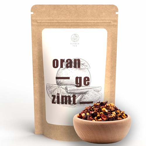 Alpaca Tea | Orange Zimt | Früchteteemischung | lose | wiederverschließbar (100g) von Alpaca Tea