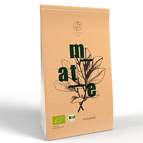 Alpaca Tea | Premium Bio Yerba Mate Tee 250g | nachhaltig durch Graspapier | lose getrocknete Yerba Mateblätter | plastikfrei von Alpaca Tea
