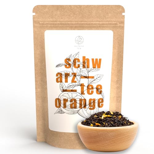 Alpaca Tea | lose Schwarzteemischung | wiederverschließbar (Schwarztee Orange, 100g) von Alpaca Tea