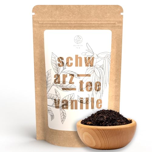 Alpaca Tea | lose Schwarzteemischung | wiederverschließbar (Schwarztee Vanille, 100g) von Alpaca Tea