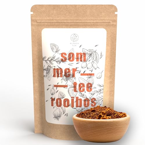 Alpaca Tea | Sommertee | Rooibosmischung | lose | wiederverschließbar (100g) von Alpaca Tea