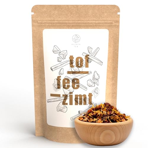 Alpaca Tea | Toffee Zimt | Früchteteemischung | lose | wiederverschließbar (100g) von Alpaca Tea