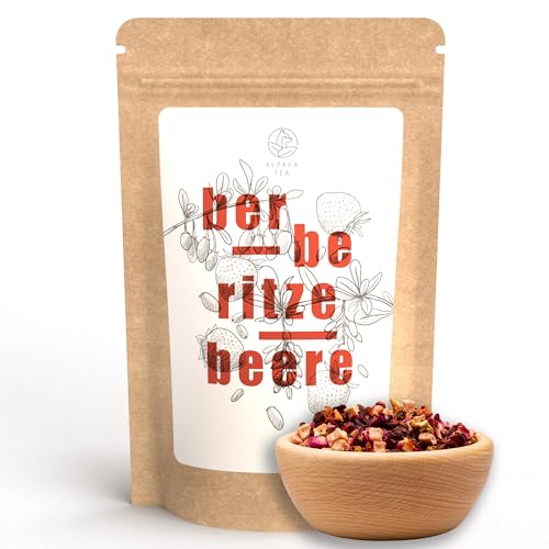 Alpaca Tea | lose Früchteteemischung | wiederverschließbar (Berberitze Erdbeere Gojibeere, 100g) von Alpaca Tea