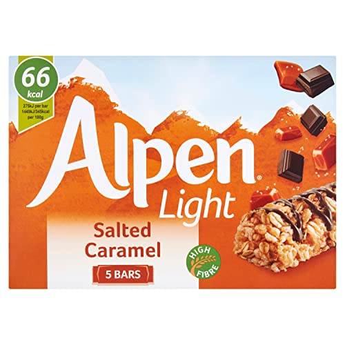 Alpen Light Cereal Bars, gesalzenes Karamell, 5 x 19 g von Alpen