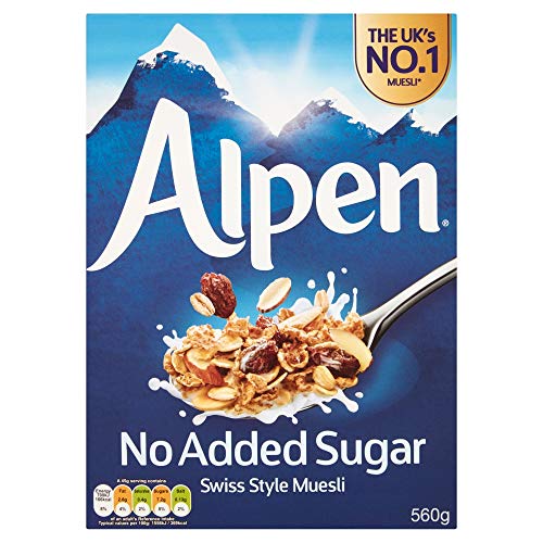 Alpen - Swiss Style Müsli NO Added Sugar 560g Packung Alpen - Swiss Style Müsli NO Added Sugar 560g Packung von Alpen
