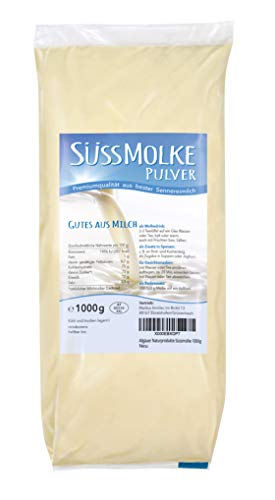 Allgäuer Naturprodukte Süßmolke 1000g – Natürliches Molkepulver für Drinks, Backen, Kochen & Beauty-Anwendungen – Vielseitig & Hochwertig Allgäuer Naturprodukte Süßmolke 1000g – Natürliches Molkepulver für Drinks, Backen, Kochen & Beauty-Anwendungen – Vielseitig & Hochwertig von Allgäuer Naturprodukte