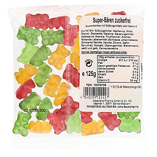 Super Bären Gummibonbon Zuckerfrei von Alpenland-Pharma GmbH & Co. KG