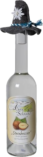 Alpenschnaps Steinbeisser Haselnuss (0,5 L) – Milder, aromatischer Haselnussschnaps - Obstschnaps mit Rezeptur aus dem Alpenland – Schnaps für den Genuss nach dem Essen – 33 % Vol. Alpenschnaps Steinbeisser Haselnuss (0,5 L) – Milder, aromatischer Haselnussschnaps - Obstschnaps mit Rezeptur aus dem Alpenland – Schnaps für den Genuss nach dem Essen – 33 % Vol. von Alpenschnaps Steinbeisser Haselnuss 0,5 Liter