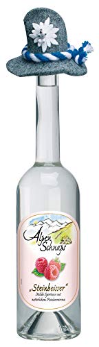 Alpenschnaps / Steinbeisser / 1 x 500ml / Himbeere / pures Alpenglück im Glas / Premium–Schnaps von Alpenschnaps