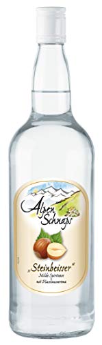 Alpenschnaps | Steinbeisser | 1 x 1l | Haselnuss | pures Alpenglück im Glas von Alpenschnaps
