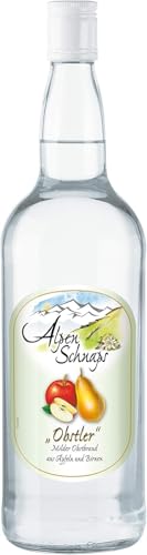 Alpenschnaps Steinbeisser Obstler (1l) – Milder, aromatischer Obstschnaps aus Äpfeln und Birnen – Schnaps mit Rezeptur aus dem Alpenland für den Genuss nach dem Essen – 38 % Vol. Alpenschnaps Steinbeisser Obstler (1l) – Milder, aromatischer Obstschnaps aus Äpfeln und Birnen – Schnaps mit Rezeptur aus dem Alpenland für den Genuss nach dem Essen – 38 % Vol. von Alpenschnaps