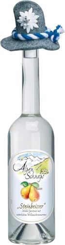 Alpenschnaps Steinbeisser Williamsbirne (0,5 L) – Milder, aromatischer Williamsbirnen Schnaps – Obstschnaps mit Rezeptur aus dem Alpenland – Schnaps für den Genuss nach dem Essen – 35 % Vol. von Alpenschnaps
