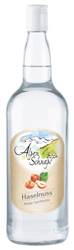Alpenschnaps Steinbeisser Haselnuss (1 L) – Milder, aromatischer Haselnussschnaps - Obstschnaps mit Rezeptur aus dem Alpenland – Schnaps für den Genuss nach dem Essen – 33 % Vol. von Alpenschnaps