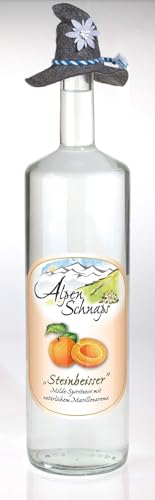 Alpenschnaps Steinbeisser Marille (3 L) – Milder, aromatischer Marillenschnaps – Obstbrand mit Rezeptur aus dem Alpenland – Schnaps für den Genuss nach dem Essen – 35 % Vol. von Alpenschnaps