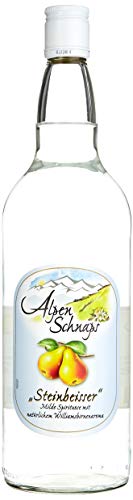 Alpenschnaps | Steinbeisser | 3 x 1000ml | Williamsbirne | pures Alpenglück im Glas von Alpenschnaps