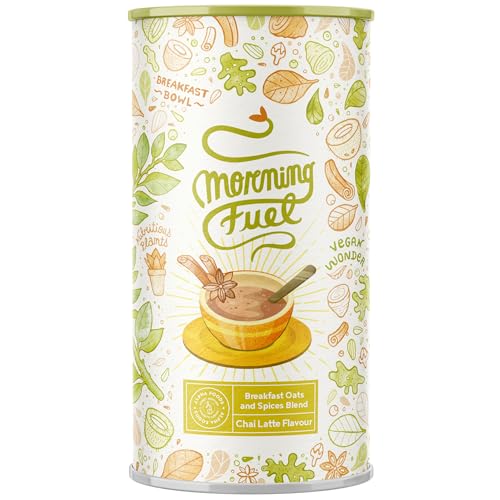 Morning Fuel - Haferflocken/Porridge - Chai Latte - Veganer, Nährstoffreicher Frühstücksersatz - Breakfast Smoothie Bowl von Alpha Foods