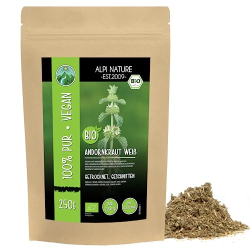 Andorn Tee BIO 250g von Alpi Nature, Andornkraut getrocknet und geschnitten, Andornkraut Tee lose von Alpi Nature
