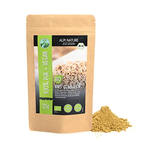 Anis gemahlen BIO 125g von Alpi Nature, gemahlene Anissamen Pulver, bio Anispulver, Gewürze Anis von Alpi Nature