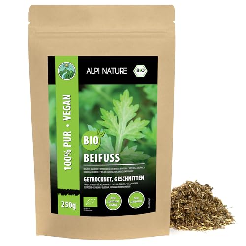 Beifuß Tee BIO 250g von Alpi Nature, Beifusskraut getrocknet und geschnitten, Beifuß Tee lose, Artemisia vulgaris von Alpi Nature