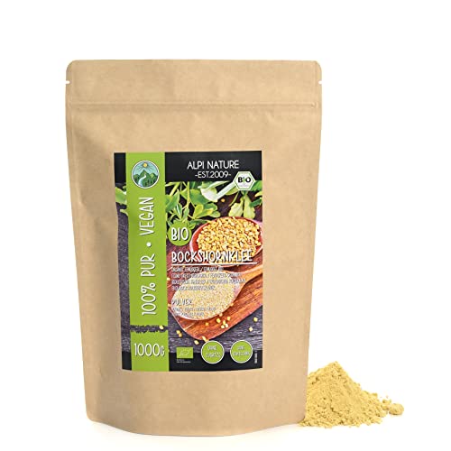 Bockshornklee gemahlen BIO 1kg von Alpi Nature, Bockshornkleesamen gemahlen, Bockshornklee Pulver von Alpi Nature