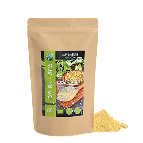 Bockshornklee gemahlen BIO 250g von Alpi Nature, Bockshornkleesamen gemahlen, Bockshornklee Pulver von Alpi Nature
