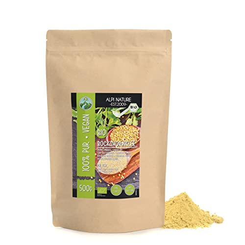 Bockshornklee gemahlen BIO 500g von Alpi Nature, Bockshornkleesamen gemahlen, Bockshornklee Pulver von Alpi Nature