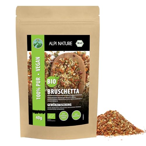 Bruschetta Gewürzmischung BIO 40g von Alpi Nature, Bruschetta Gewürz bio, italienische Kräuter von Alpi Nature