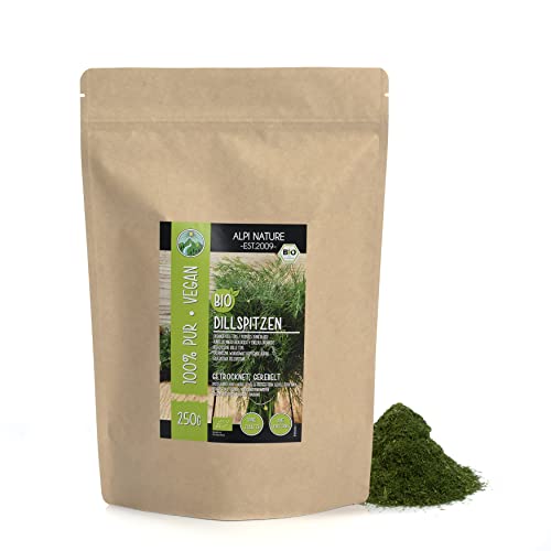 Dillspitzen getrocknet BIO 250g von Alpi Nature, Dill Gewürz für Pickles, Saucen und Marinaden von Alpi Nature