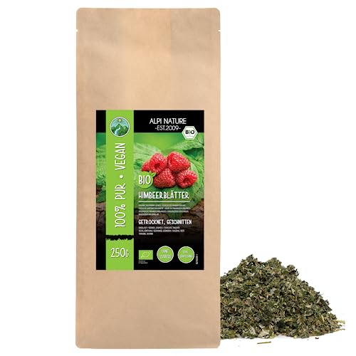 Himbeerblättertee BIO 250g von Alpi Nature, Himbeerblätter geschnitten, Himbeerblätter Tee lose von Alpi Nature