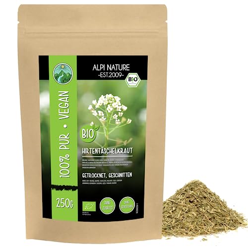 Hirtentäscheltee BIO 250g von Alpi Nature, Hirtentäschelkraut geschnitten, Hirtentäschel Tee lose von Alpi Nature