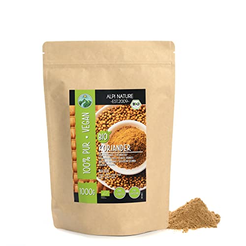 Koriander gemahlen BIO 1kg von Alpi Nature, bio Koriandersamen gemahlen, Korianderpulver zum Kochen von Alpi Nature