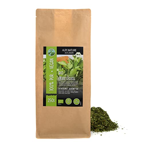 Liebstöckel getrocknet BIO 250g von Alpi Nature, bio Liebstöckel Gewürz, Liebstöckelblätter gerebelt von Alpi Nature