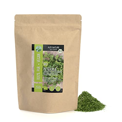 Petersilie getrocknet BIO 250g von Alpi Nature, bio Petersilie Gewürz zum Kochen, Suppen und Saucen von Alpi Nature
