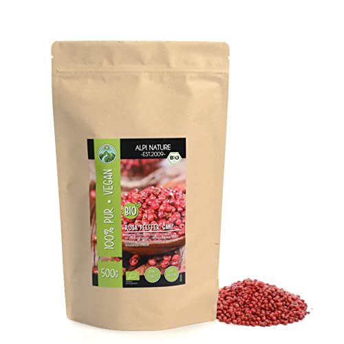 Rosa Pfeffer BIO 500g von Alpi Nature, Roter Pfeffer ganz, Pfefferkörner rosa, Pfefferkörner bio von Alpi Nature