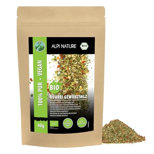 Rührei Gewürz BIO 40g von Alpi Nature, Rührei Gewürzmischung, Gewürzsalz zum Kochen, bio Eiergewürz von Alpi Nature