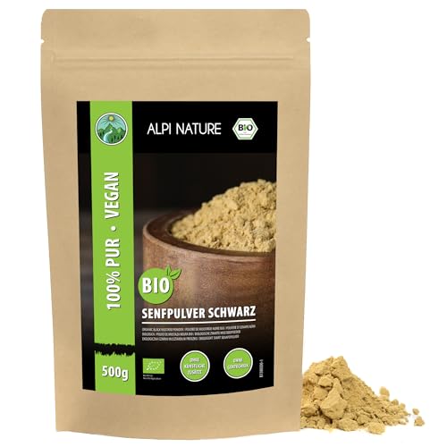 Senfmehl BIO schwarz braun 500g von Alpi Nature, Senfpulver bio, Senfmehl gelb, Senfkörner gemahlen von Alpi Nature