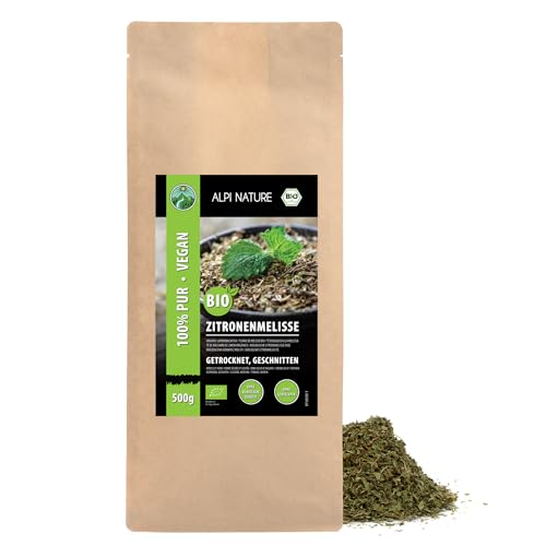 Zitronenmelisse Tee BIO 500g von Alpi Nature, Melissenblätter getrocknet, Melissentee bio, Lemon balm, Melissa officinalis von Alpi Nature