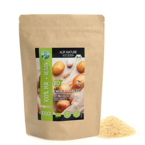 Zwiebelgranulat BIO 1kg von Alpi Nature, Zwiebeln granuliert, Zwiebel Granulat, Zwiebel Gewürze bio von Alpi Nature