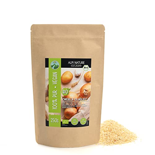 Zwiebelgranulat BIO 250g von Alpi Nature, Zwiebeln granuliert, Zwiebel Granulat, Zwiebel Gewürze bio von Alpi Nature