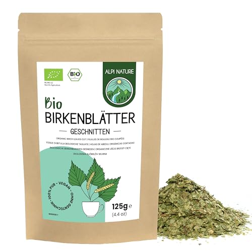 Birkenblättertee BIO 125g von Alpi Nature, Birkentee, Birkenblätter geschnitten, Birken Tee lose von Alpi Nature