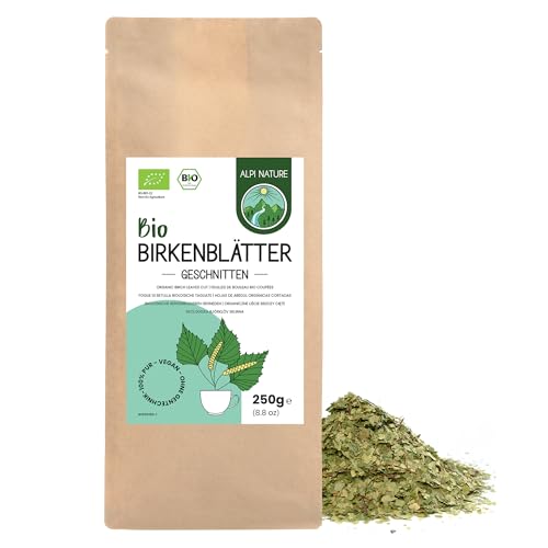 Birkenblättertee BIO 250g von Alpi Nature, Birkentee, Birkenblätter geschnitten, Birken Tee lose von Alpi Nature