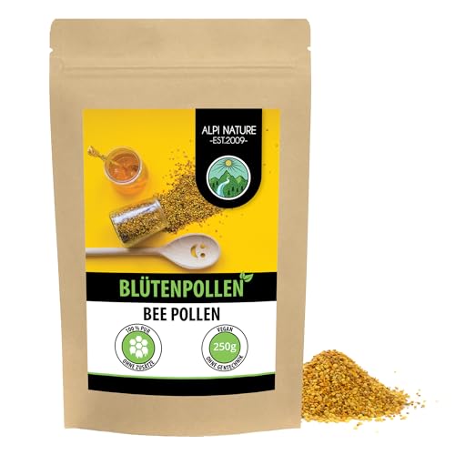 Blütenpollen (250g), Bienenpollen naturrein aus Multicolorpollen, ohne Zusatzstoffe, aus nachhaltiger EU-Produktion von Alpi Nature