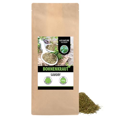 Bohnenkraut getrocknet 500g von Alpi Nature, Bohnenkraut Gewürz gerebelt, Satureja von Alpi Nature
